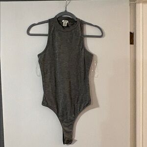 Bozzolo Gray Sleeveless Bodysuit